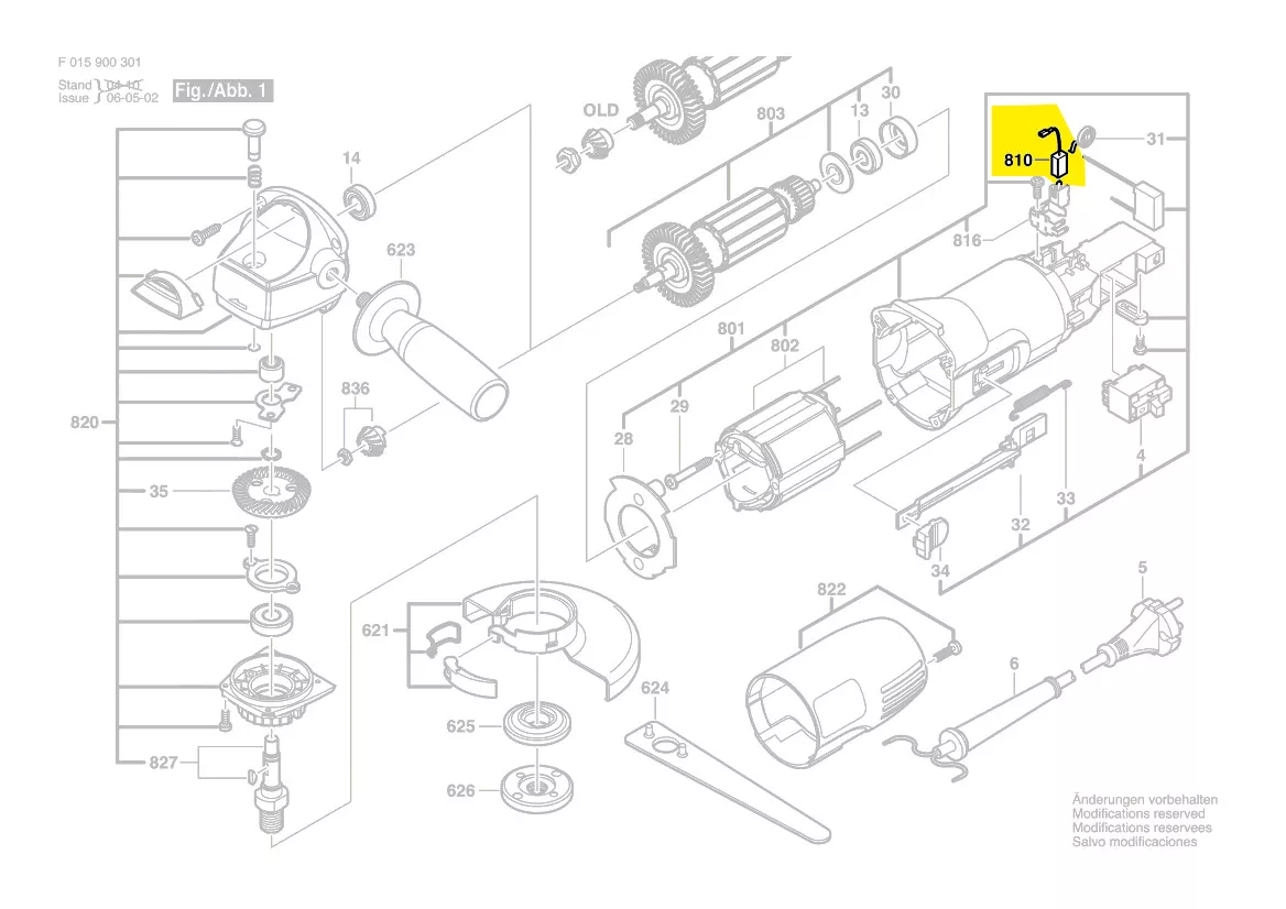 Balais charbon réf. 2 610 394 009 Skil